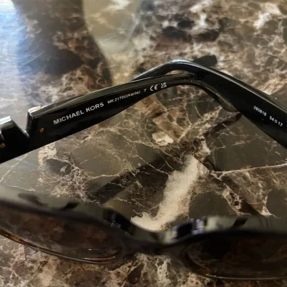 Michael Kors Karlie Women's Square Frame Sunglasses Multicolor Tortoise Shell - Picture 13 of 15